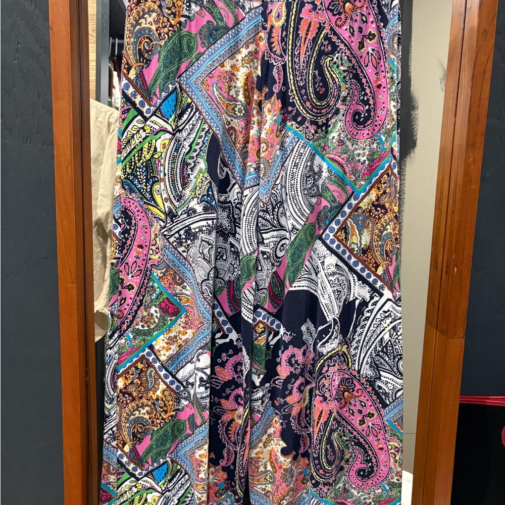 Ralph Lauren Multi Paisley Palazzo Pant